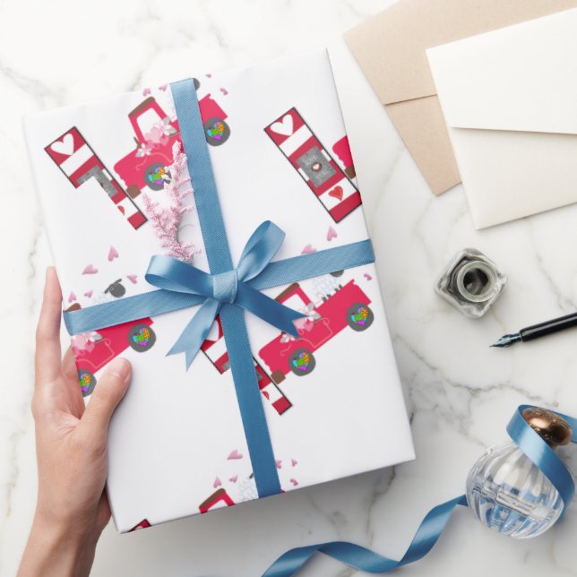 Papier Cadeau Saint-Valentin Envelopper le papier mouton (Cadeaux)