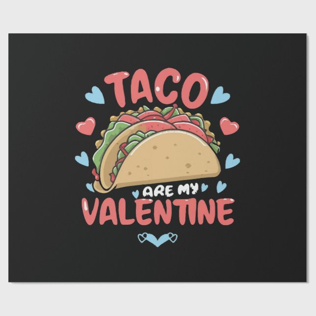 Papier Cadeau Saint-Valentin-Taco (Plat)