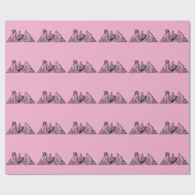Papier Cadeau Saint Zénobe de Florence évêque (Plat)