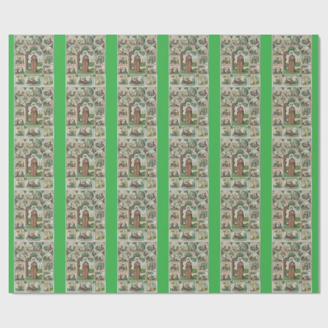Papier Cadeau Sainte Brigitte d'Irlande (Plat)