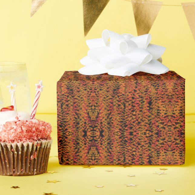 Papier Cadeau Saison Automnale Couleurs Changement Feuillage Feu (Fête d'anniversaire)