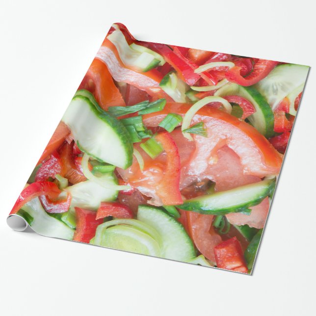 Papier Cadeau Salade végétale (Déroulé)
