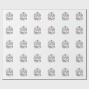 Papier Cadeau Salle de classe licorne pleine de paillettes Merch