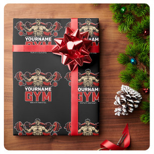 Papier Cadeau Salle de sport PERSONNALISÉE NOM à domicile pour l