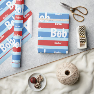 Papier Cadeau Salon de beauté, Salon de coiffure Barbier