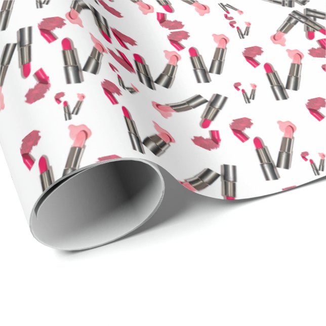 Papier Cadeau Salon de beauté, Salon de ongles et maquillage Spa (Coin rond)