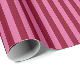 Papier Cadeau Salsa Flamingo Rayure Rose