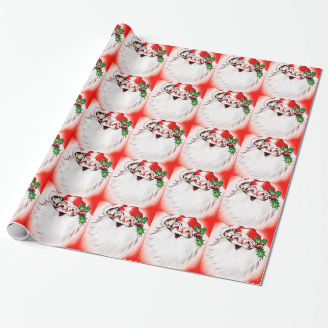 Papier Cadeau Salutations gaies de Noël (Déroulé)