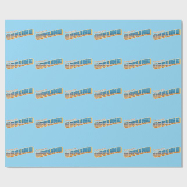 Papier Cadeau Salutations hors ligne (Plat)