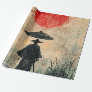 Papier Cadeau Samouraï silencieux Forêt cramoisie (2)
