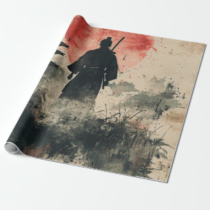 Papier Cadeau Samouraï silencieux Forêt cramoisie (3)