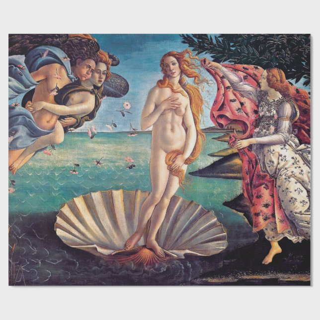 Papier Cadeau Sandro Botticelli - La Naissance de Vénus - Beaux- (Plat)