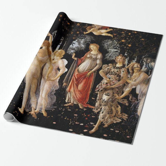 Papier Cadeau Sandro Botticelli - La Primavera (Déroulé)