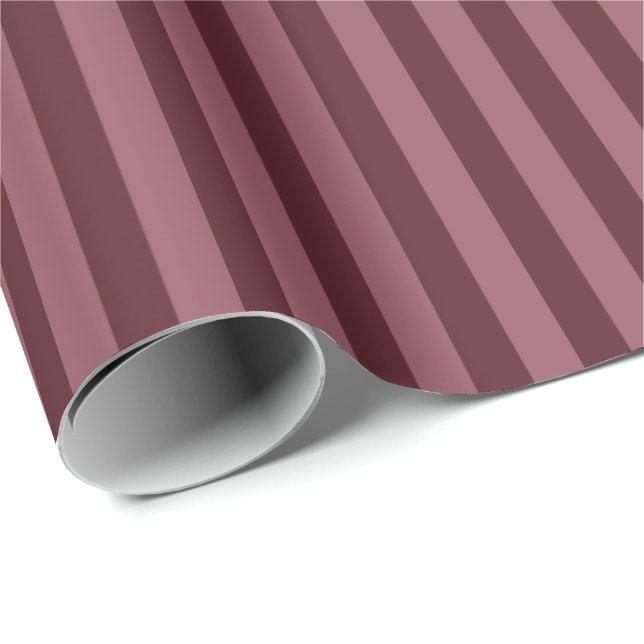 Papier Cadeau Sangria & Smyrna rayures violettes (Coin rond)