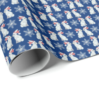Papier Cadeau Santa Bunnies Wrapping Paper