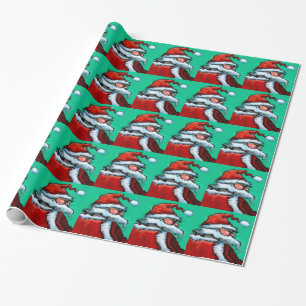 Papier Cadeau Santa Claus