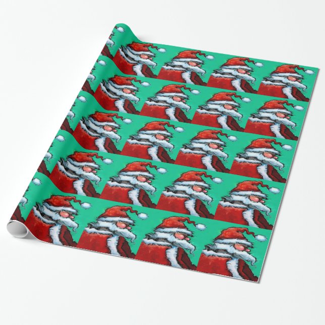 Papier Cadeau Santa Claus (Déroulé)