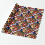 Papier Cadeau Santa claus et rudolph<br><div class="desc">santa claus christmas rudolph,  beautiful art cheerful night,  gift funny cut ,  animal present happy red,  snow deer xmas reindeer,  merry new celebress,  holiday cartoon,  painting paint vintage,  christmas santa claus rudolph, </div>