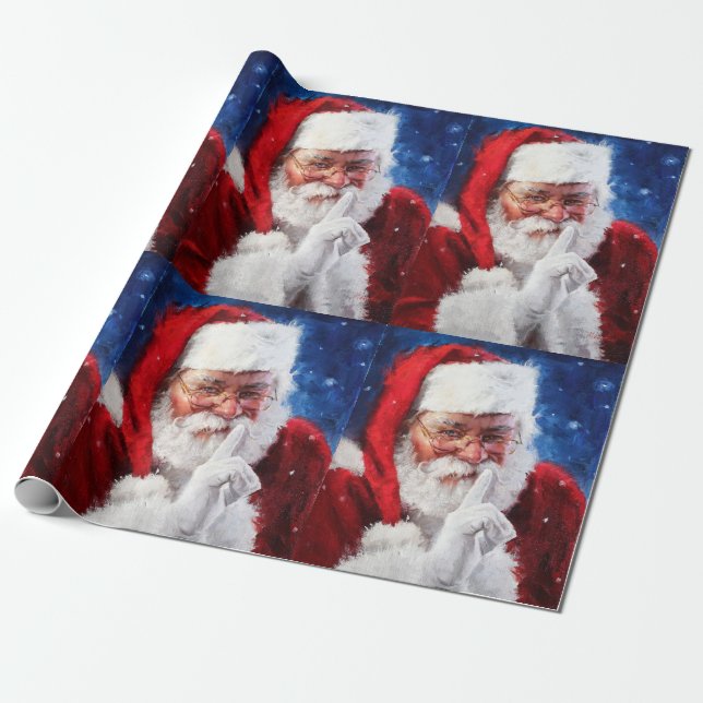 Papier Cadeau Santa Clause (Déroulé)