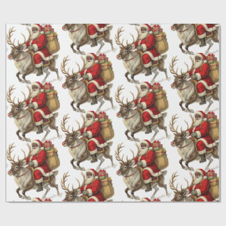 Papier Cadeau Santa Return Address Label