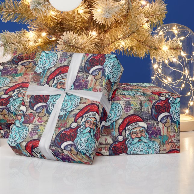 Papier Cadeau Santa Wrapping Paper (Vacances)
