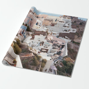 PAPIER CADEAU SANTORINI GRÈCE