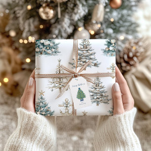 Papier Cadeau Sapin de Noël + Ancre Côtiers