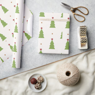 Papier Cadeau Sapin de Noël Joyeux Noël Cadeau de Fêtes 