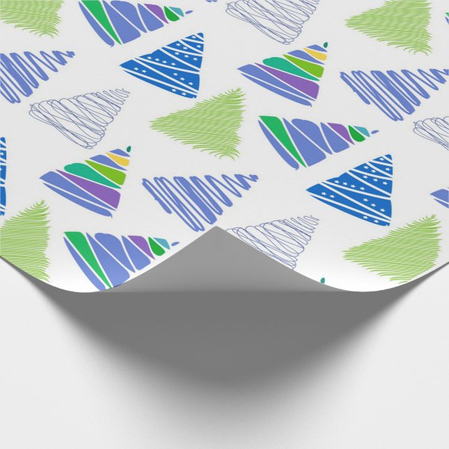 Papier Cadeau Sapins de Noël (Coin)