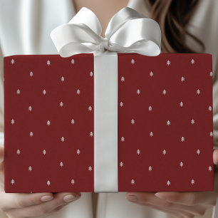 Papier Cadeau Sapins de Noël scandinaves minimalistes modernes