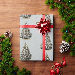 Papier Cadeau Sapins de Noël vert pin clair