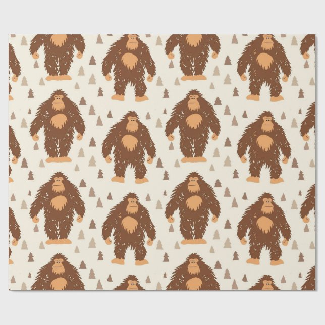Papier Cadeau Sasquatch  (Plat)