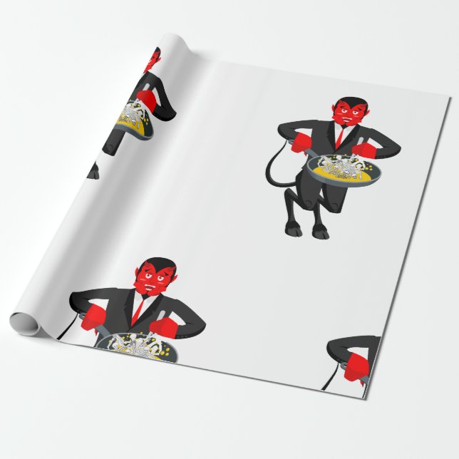 Papier Cadeau Satan rôde les pécheurs (Déroulé)