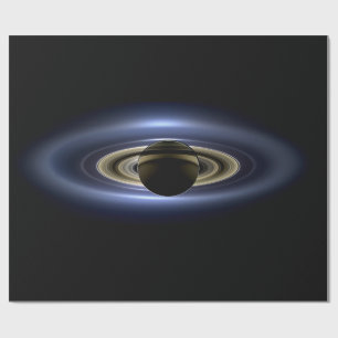 Papier Cadeau Saturne Éclipse le Soleil de Cassini Orbiter
