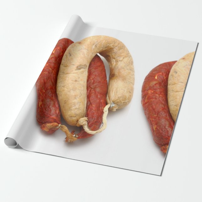 Papier Cadeau Saucisses typiques de Portugais (Déroulé)