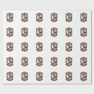 Papier Cadeau Sauver Tous Les Chiens Couronne Florale Ruban De C