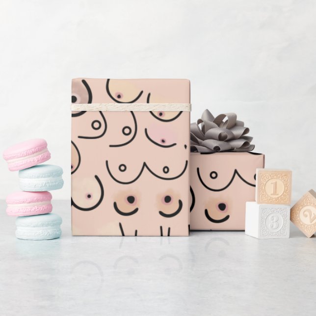 Papier Cadeau Scandi moderne neutre (Baby Shower)