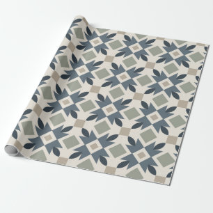 Papier Cadeau Scandinave Géométrique Moderne Nordique Milieu de 
