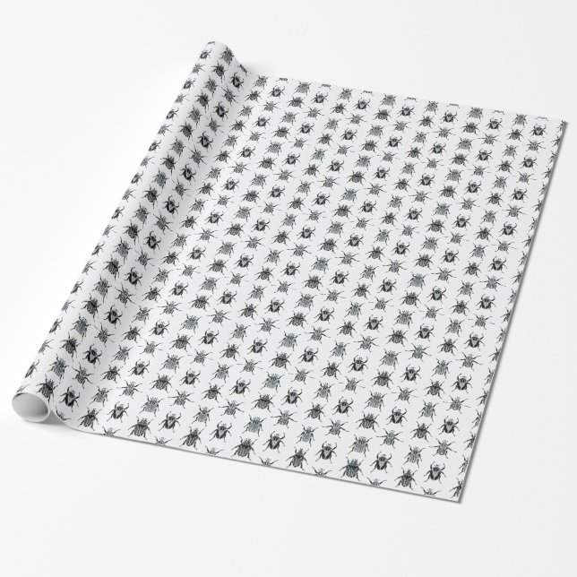 Papier Cadeau Scarabées de Goliath (Déroulé)