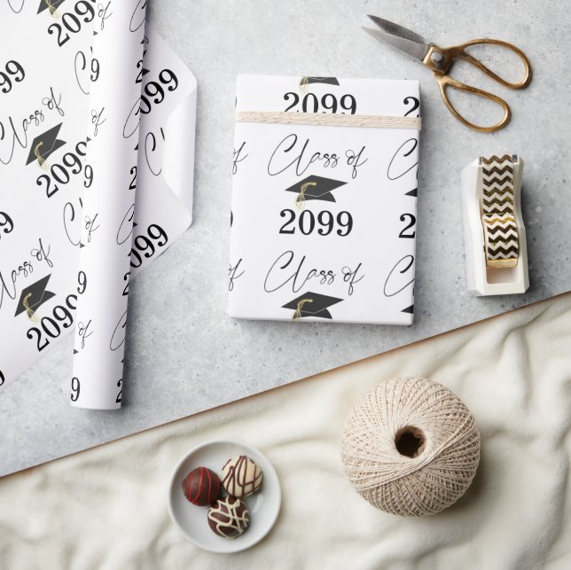 Papier Cadeau Scénario de remise des diplômes PROMOTION Année Mo (Artisanat)