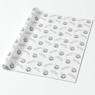 Papier Cadeau Scène de la Nouvelle-Orléans Fleur de Lis