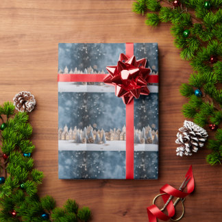 Papier Cadeau Scène de Noël