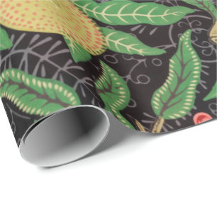 Papier Cadeau Schéma floral de la grenade à fruits William Morri