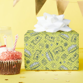 Papier Cadeau Scooby Snacks Galore Checker Motif
