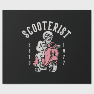 Papier Cadeau scooteriste votre slogan ici