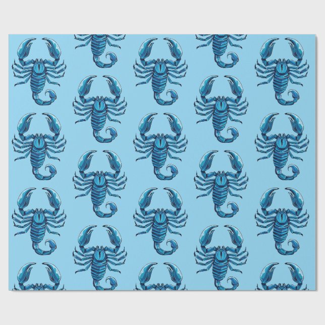 Papier Cadeau Scorpion (Plat)