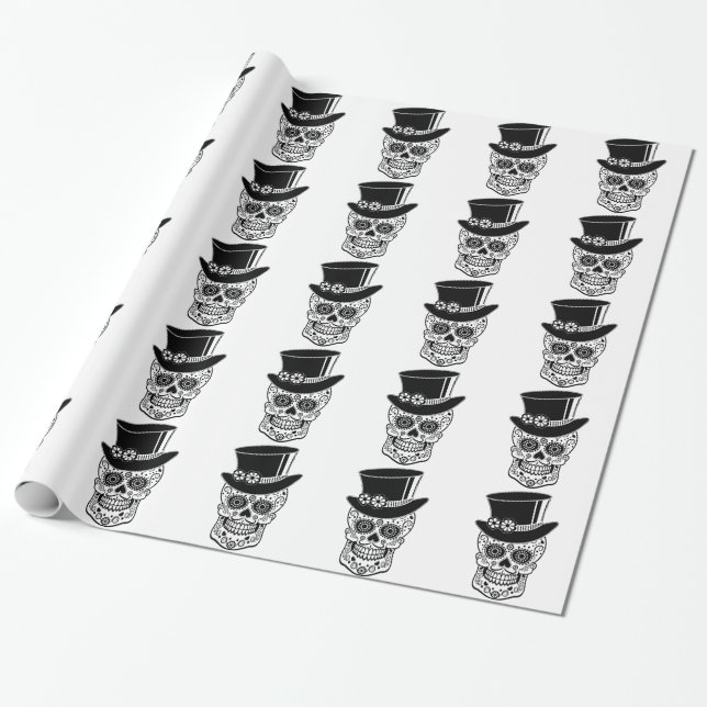 Papier Cadeau Scrâne à sucre Gentleman-01 (Déroulé)