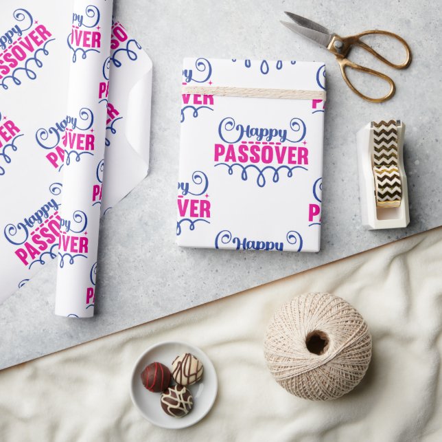 Papier Cadeau Script Joyeux Pâque (Artisanat)