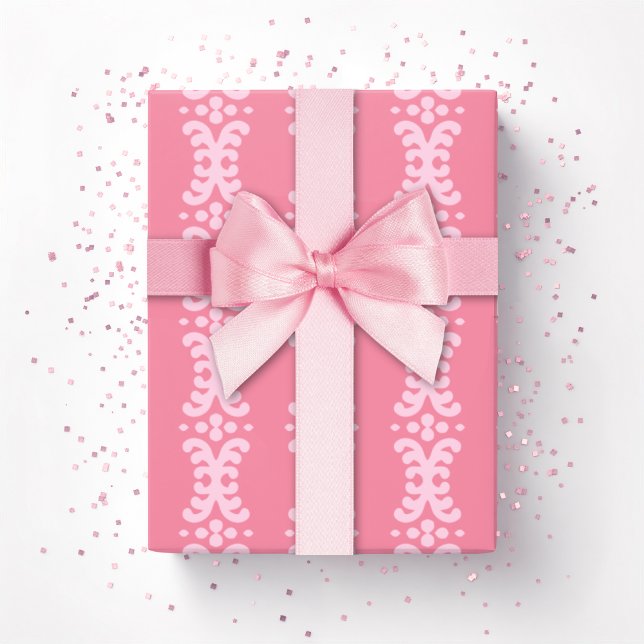 Papier Cadeau Scroll Dot in Pink (Créateur téléchargé)