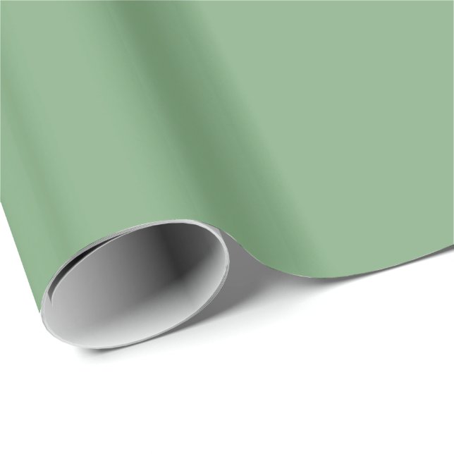 Papier Cadeau SEA MIST GREEN (couleur solide) ~ (Coin rond)